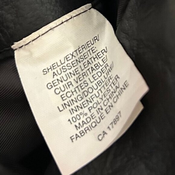 Vintage Y2K GAP Genuine Leather Blazer Jacket size M - Picture 13 of 14